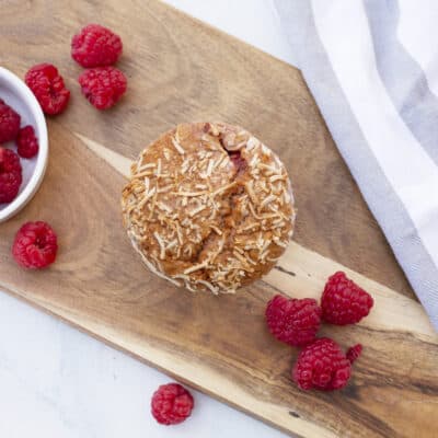 621. raspberry coconut muffin