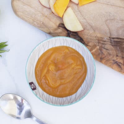 613. apple & peach puree