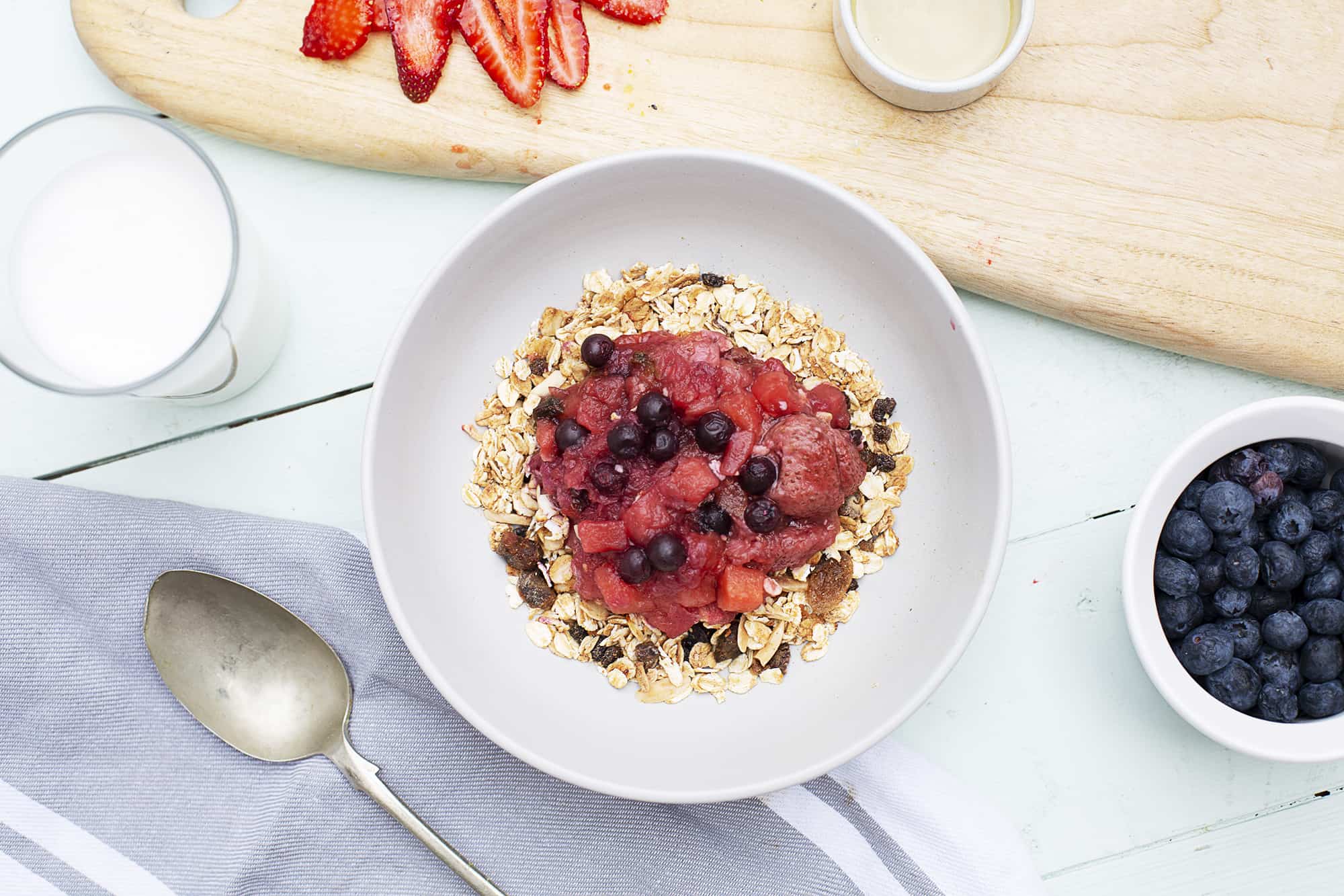 berry compote granola above 1