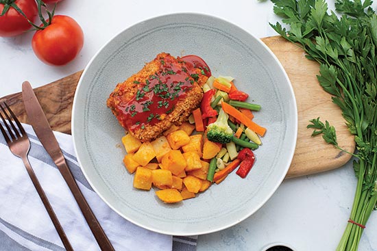 marinated tofu schnitzel above 2