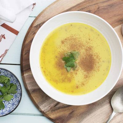 pumpkin and lentil soup above 1