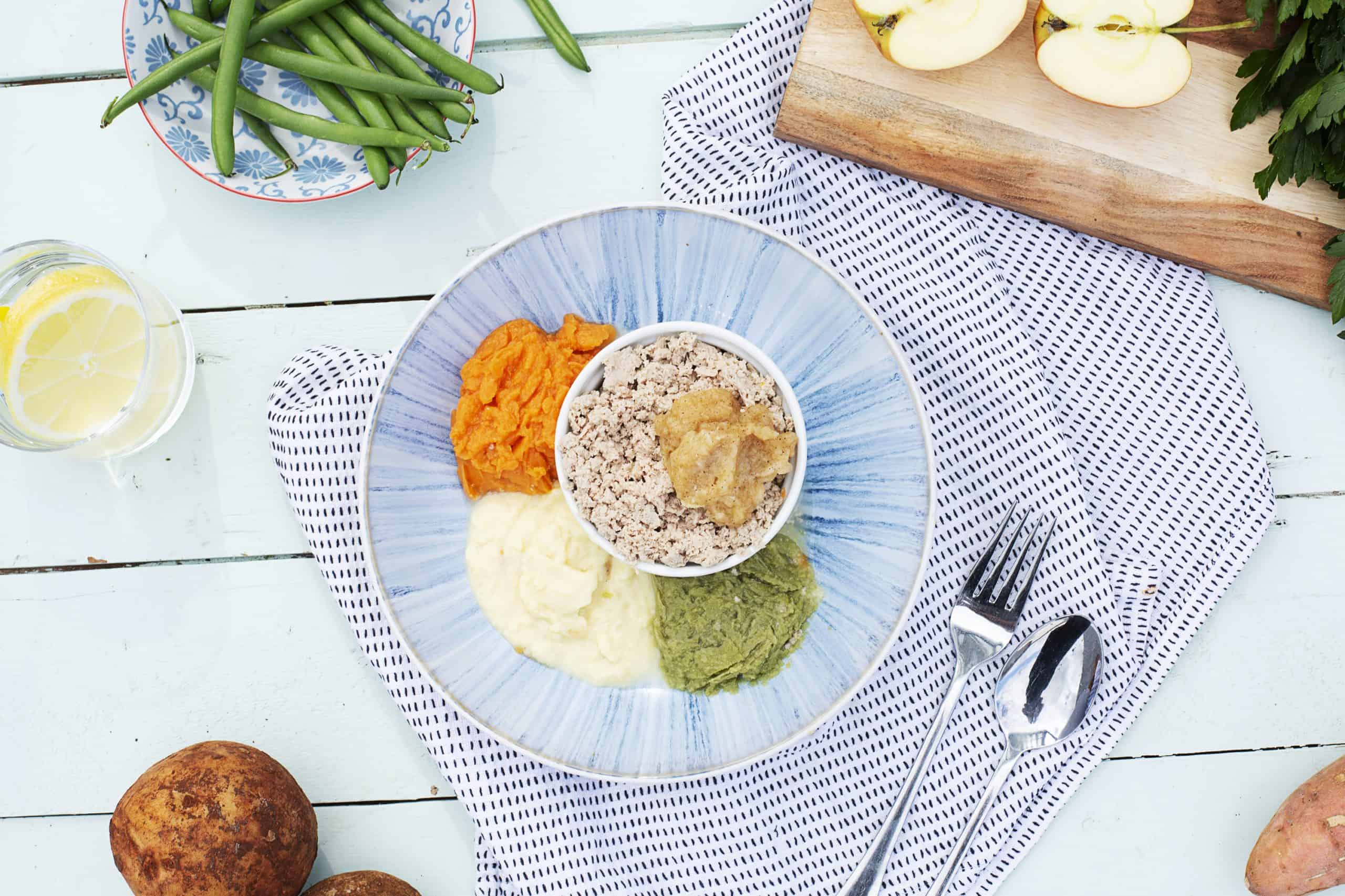 Roast Pork With Gravy & Apple Sauce Puree