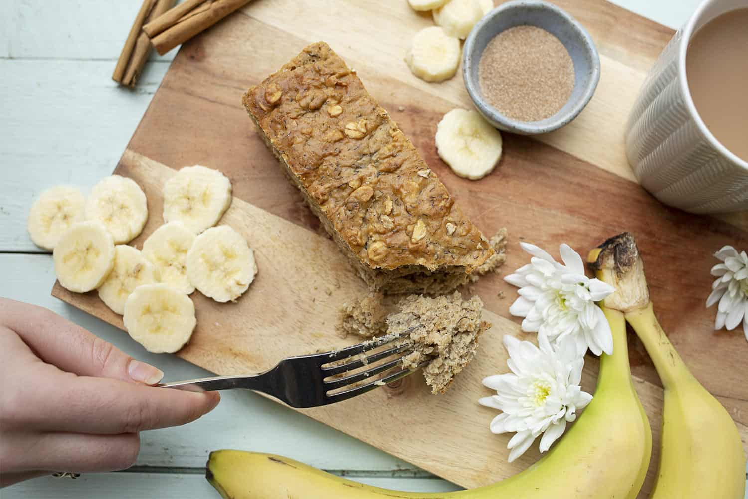 215. banana bread slice