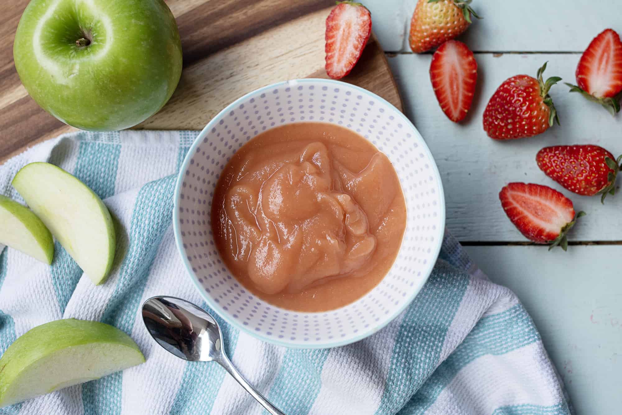 510. apple & strawberry puree