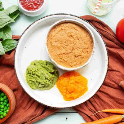 5004. beef bolognaise & pasta pureed (level 4)