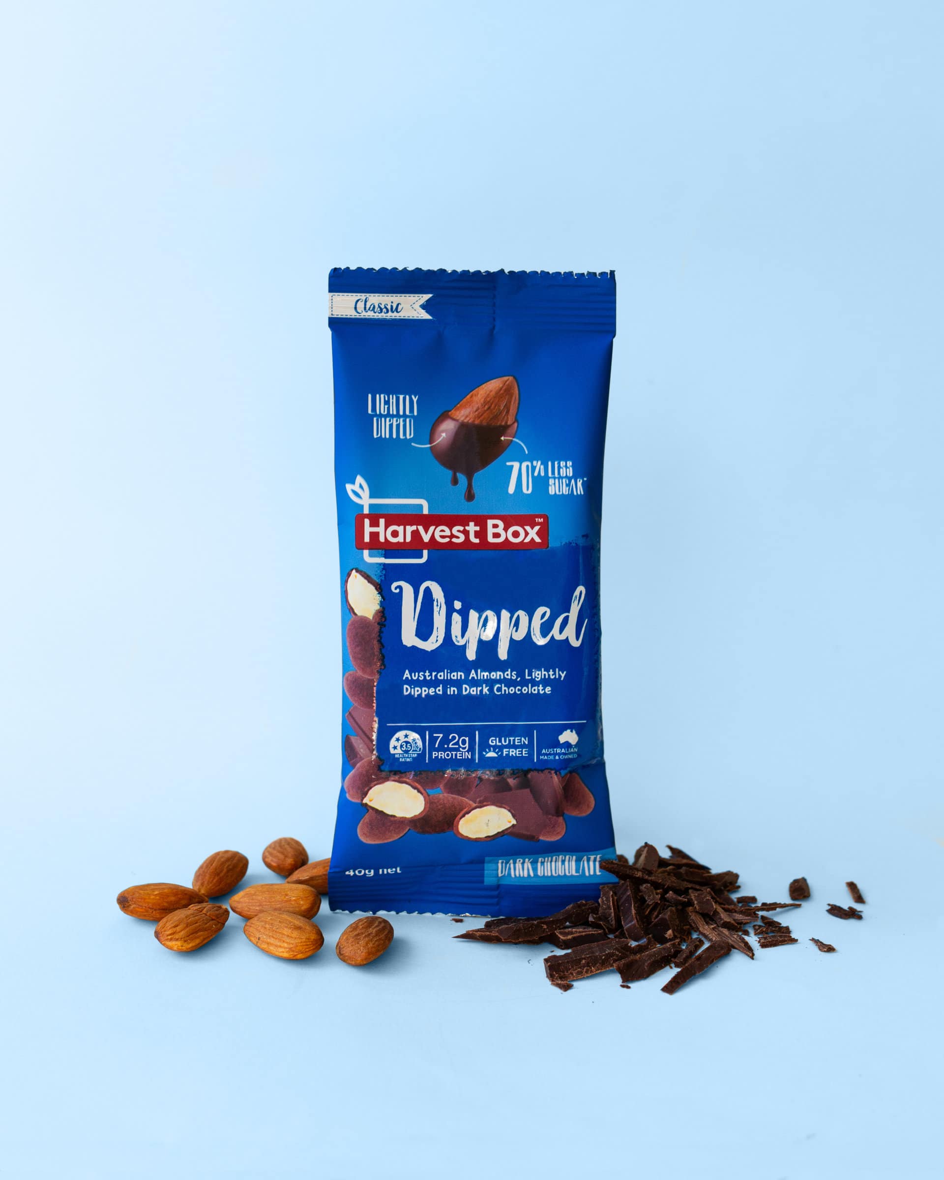 415. dark chocolate almonds