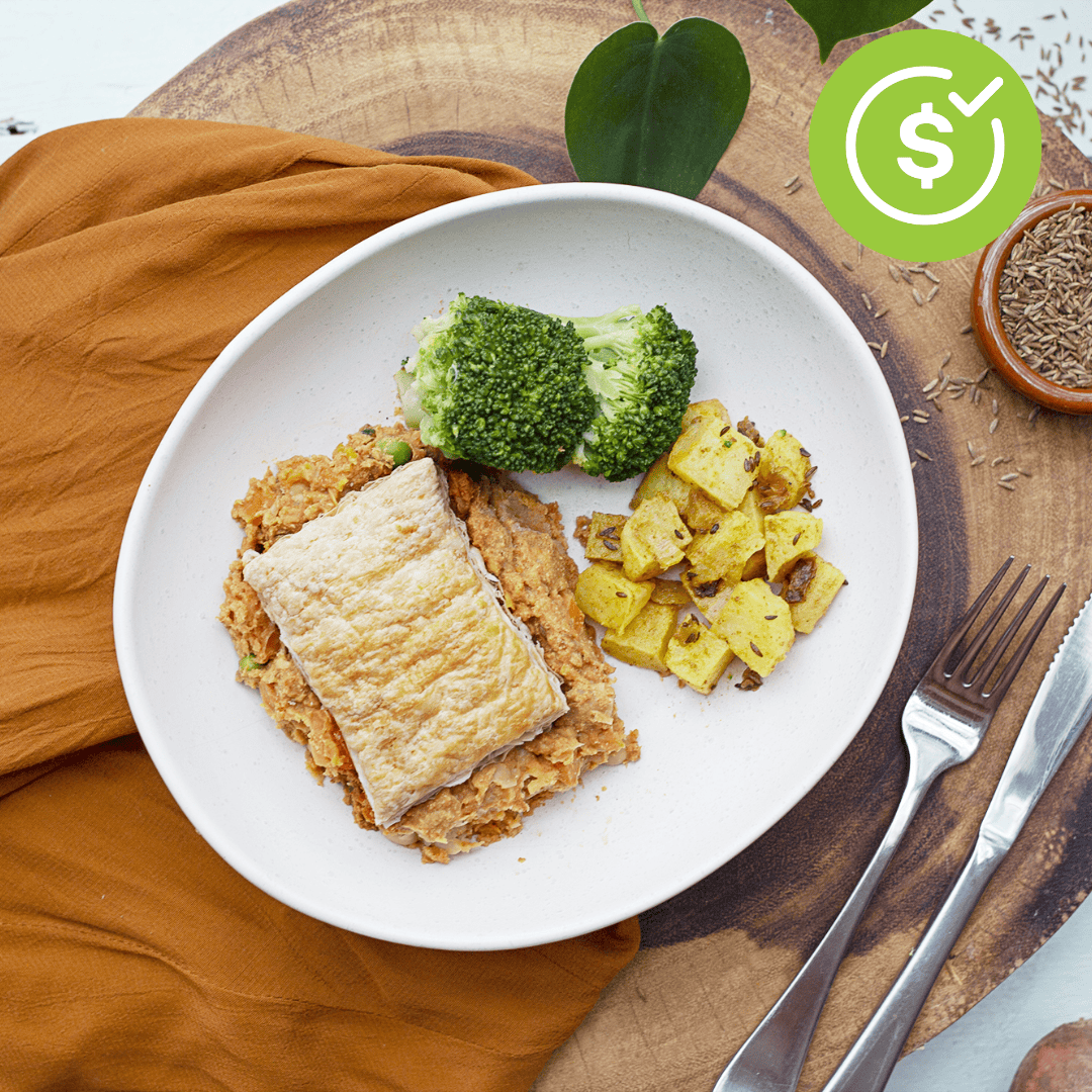 seasonal savers 1072 curried vegetable pot pie